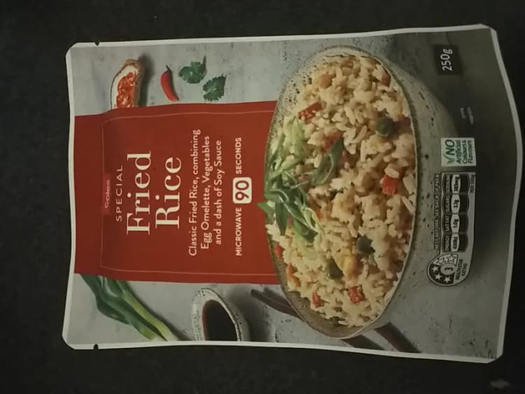 Coles Special Fried Rice Classic Fried Rice, Combining Egg Omelette, Vegetables And A Dash Of Soy Sauce