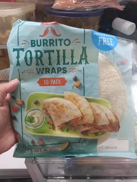 Coles Preservative Free Burrito Tortilla Wraps