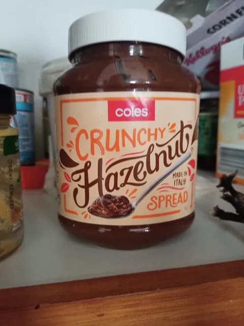 Coles Crunchy Hazelnut Spread