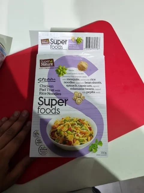 Super Nature Steam Chicken Pad Thai With Rice Noodles