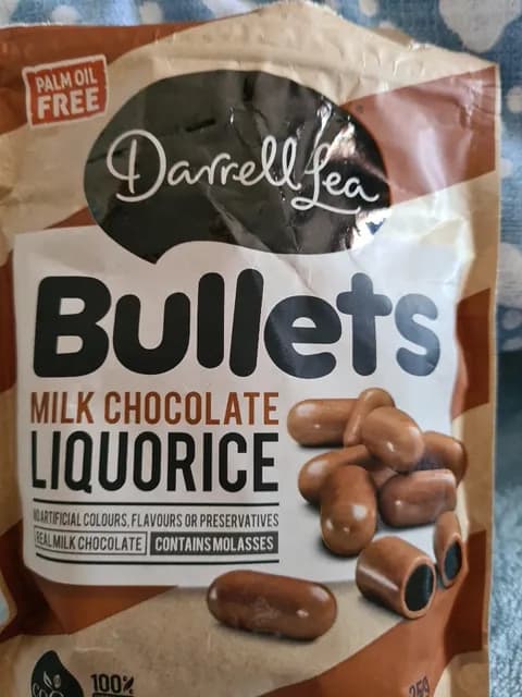 Darrell Lea Milk Chocolate Liquorice Bullets