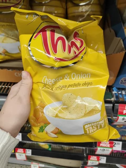 Thins Cheese & Onion Potato Chips