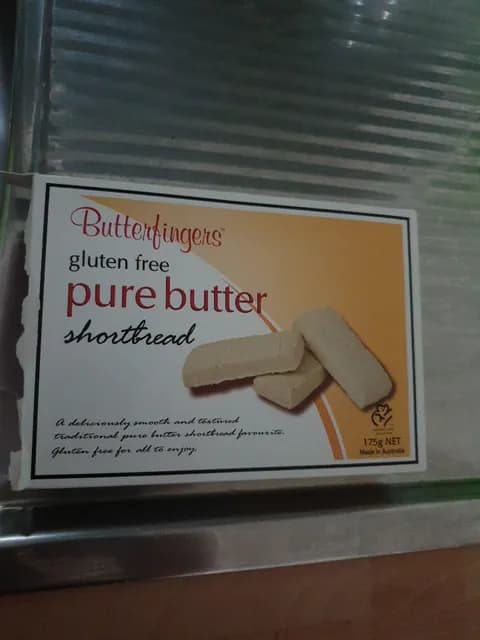 Butterfingers Gluten Free Pure Butter Shortbread