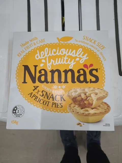 Nanna'S Deliciously Fruity 4X Snack Apricot Pies