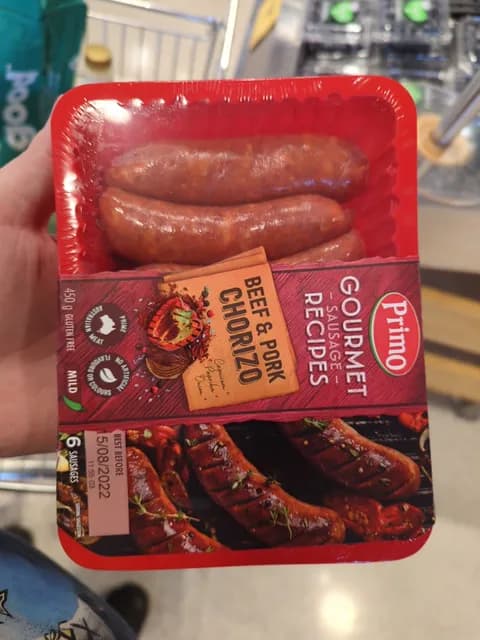 Primo Gourmet Sausage Recipes, Beef & Pork Chorizo