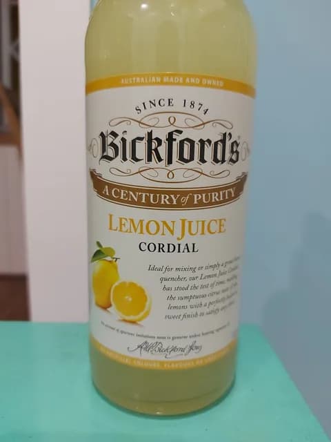 Bickford'S Lemon Juice Cordial