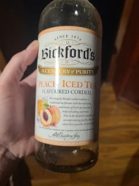 Bickford'S Peach Iced Tea Flavoured Cordial