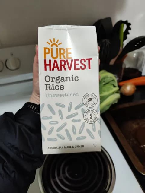 Pure Harvest Unsweetened Organic Rice Milk