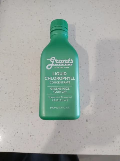 Grants Of Australia Liquid Chlorophyll Concentrate Spearmint Flavoured Alfalfa Extract
