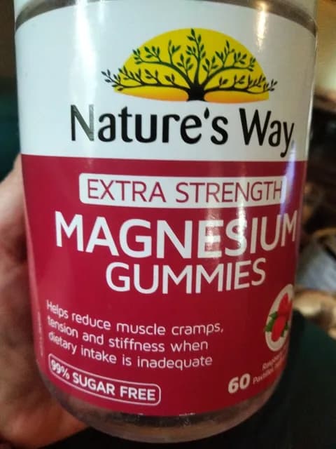 Nature'S Way Extra Strength Raspberry Flavour Magnesium Gummies