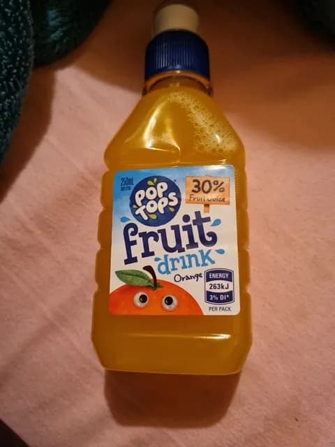 Pop Tops Orange Fruit Juice Drink