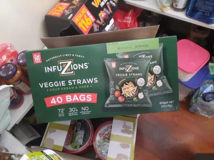 Majans Infuzions Veggie Straws Sour Cream & Herb