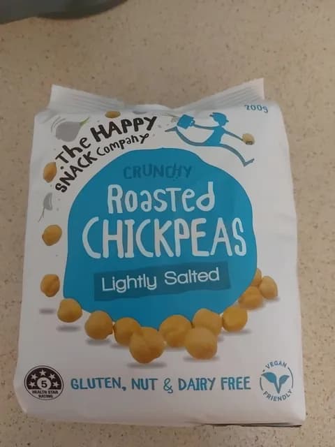 The Happy Snack Company Crunchy Roasted Chickpeas Lightly Salted