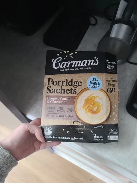 Carman'S Honey, Vanilla & Cinnamon Porridge Sachets