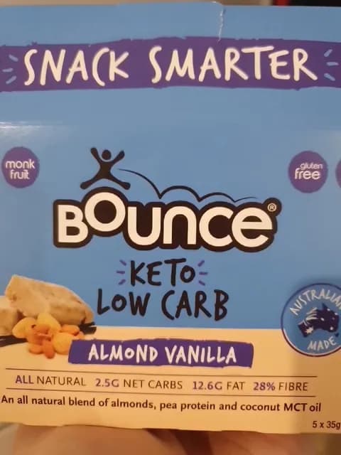 Bounce Almond Vanilla Keto Low Carb Bar