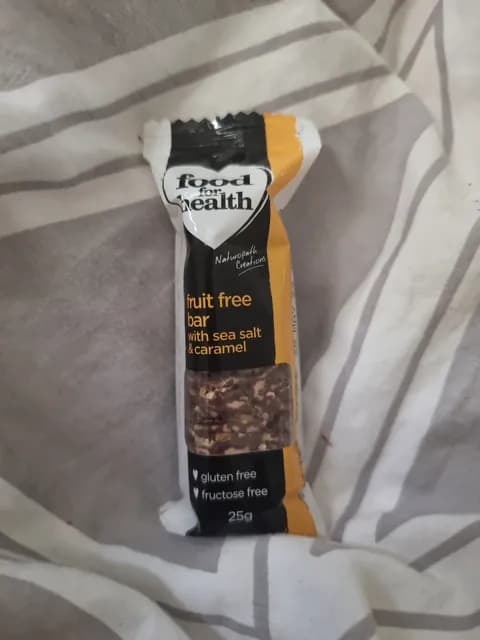 Food For Health Fruit Free Bar With Sea Salt & Caramel