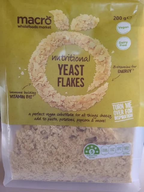 Macro Wholefoods Market Nutritional Yeast Flakes