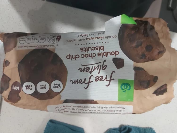 Free From Gluten Double Choc Chip Biscuits