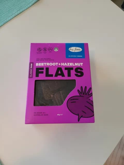 Fine Fettle Beetroot + Hazelnut Flats