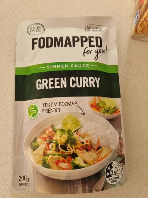 Fodmapped Green Curry Simmer Sauce