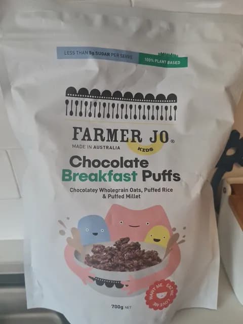 Farmer Jo Kids Chocolate Breakfast Puffs