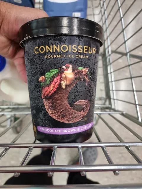Connoisseur Chocolate Brownie Custard Gourmet Ice Cream
