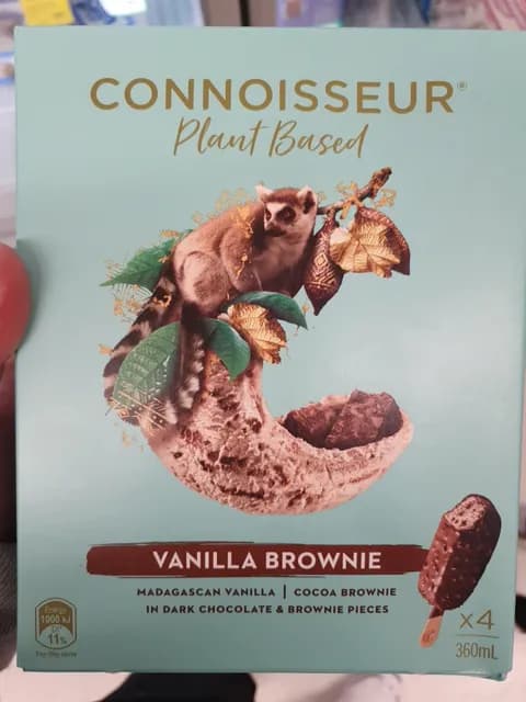 Connoisseur Plant Based Vanilla Brownie