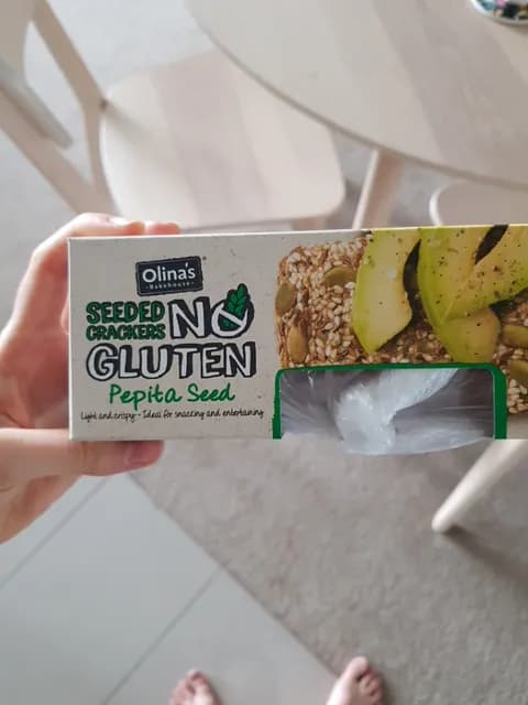 Olina'S Bakehouse Seeded Crackers No Gluten Pepita Seed