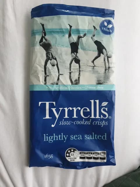 Tyrrell'S Slow-Cooked Crisps Lightly Sea Salted