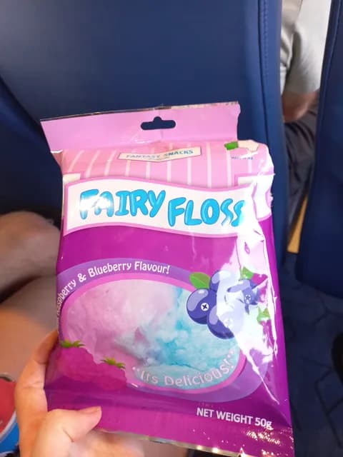 Fantasy Snacks Fairy Floss Pink Raspberry & Blueberry Flavour