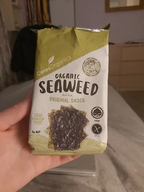 Ceres Organics Organic Seaweed Original Snack