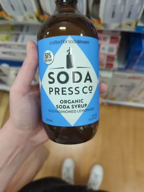 Soda Press Co. Organic Soda Syrup Old Fashioned Lemonade