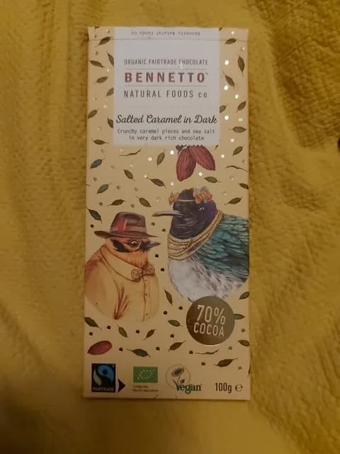 Bennetto Natural Foods Co Salted Caramel In Dark
