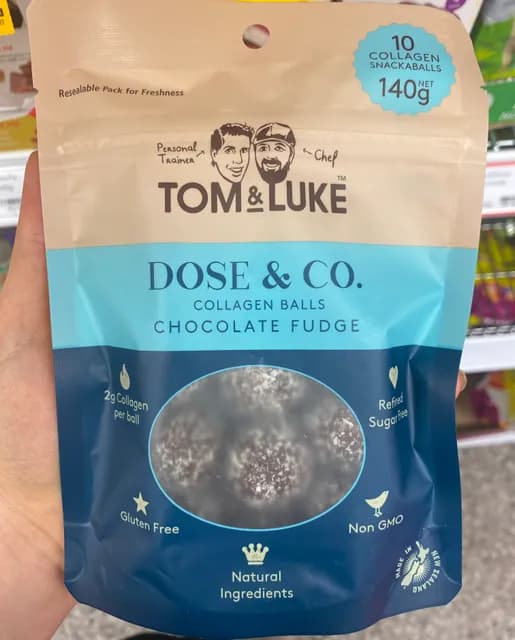 Tom & Luke Dose & Co. Collagen Balls Chocolate Fudge