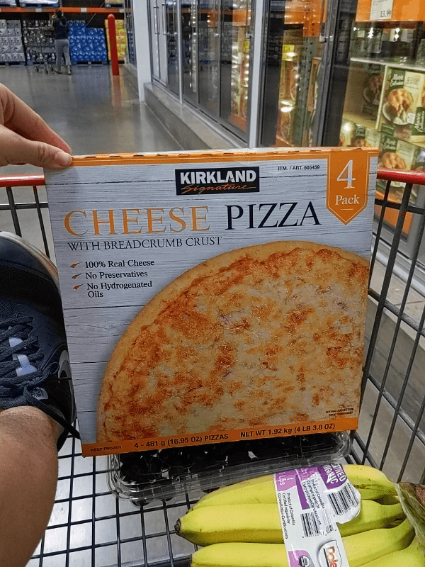 Kirkland Signature Cheese Pizza With Breadcrumb Crust