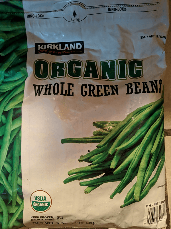 Kirkland Signature Organic Whole Green Beans