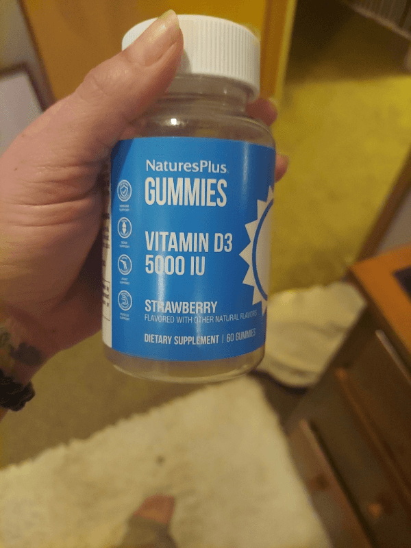 Naturesplus Vitamin D3 5000 Iu Strawberry Flavored Gummies