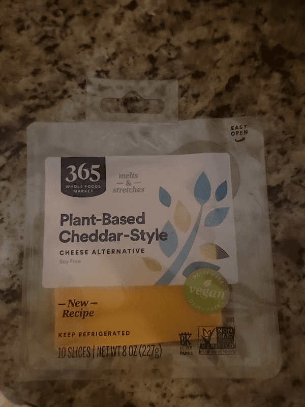 365 Whole Foods Market Plant-Based Cheddar-Style Cheese Alternative