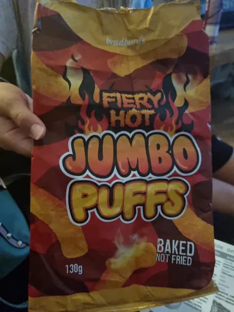 Bradbury'S Fiery Hot Jumbo Puffs