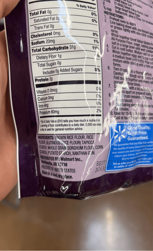 Great Value Gluten-Free All-Purpose Flour