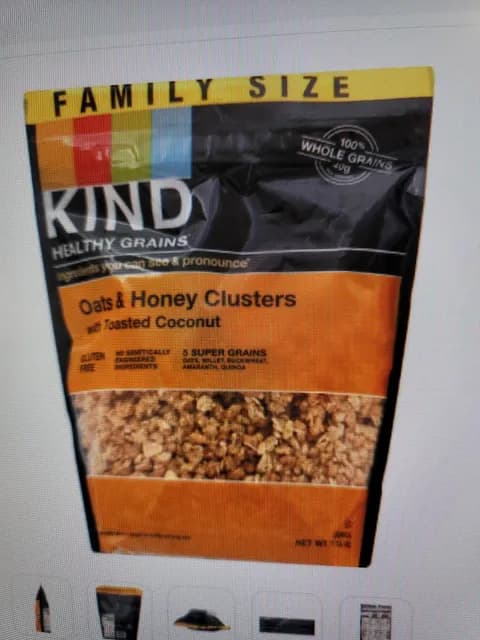 Kind Healthy Grains Oats & Honey Clusters With Toasted Coconut