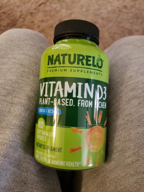 Naturelo Vitamin D3 Plant-Based From Lichen