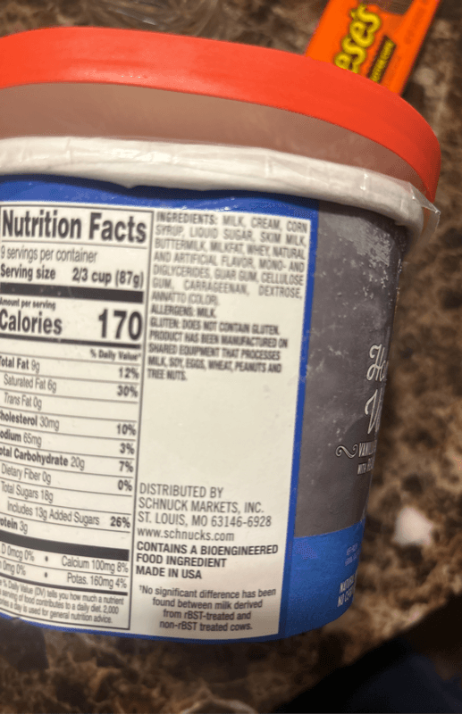 Schnucks Homemade Vanilla Ice Cream