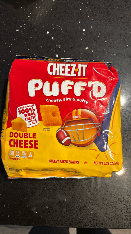 Is it Paleo? Cheez-it Puff'd Double Cheese Cheesy Baked Snacks