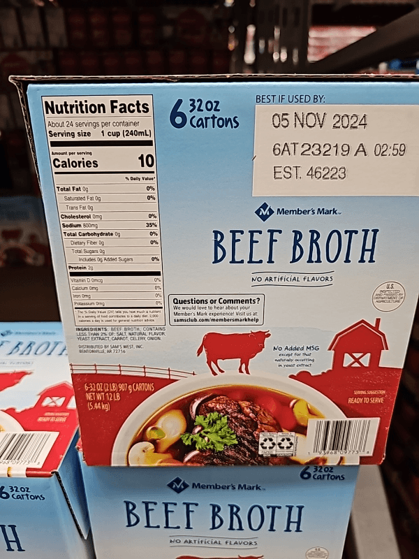 Member'S Mark Beef Broth