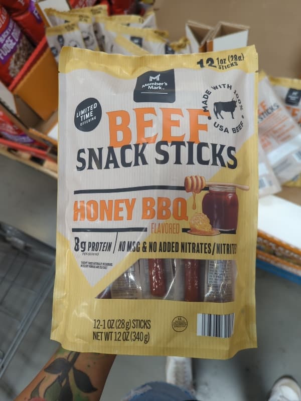 Member'S Mark Beef Snack Sticks Honey Bbq Flavored