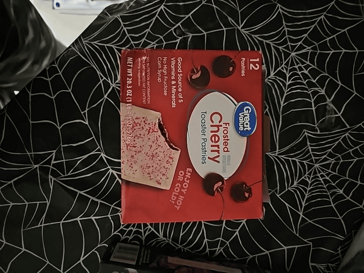 Walmart Great Value Frosted Cherry Toaster Pastries