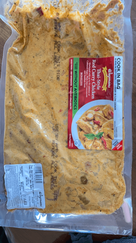 Wegmans Thai-Style Red Curry Chicken