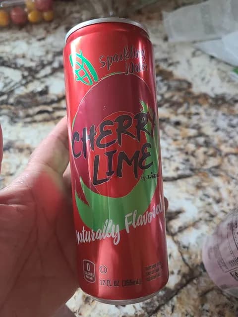 Lidl Cherry Lime Sparkling Water