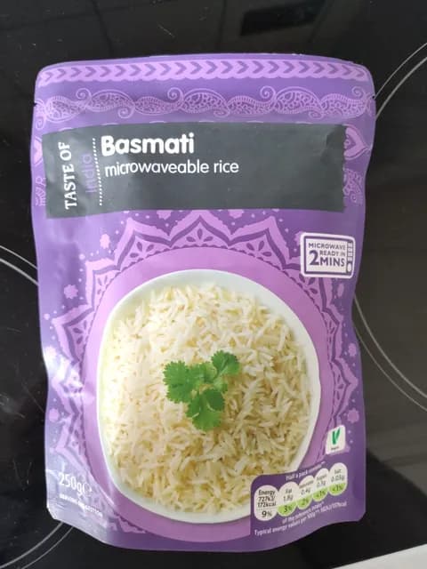 Taste Of India Basmati Microwaveable Rice